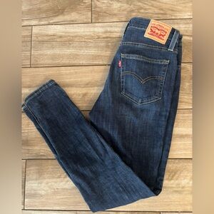 Levi's womens Indigo Slim Straight Jeans